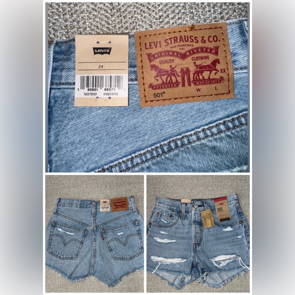 NWT 501 Levi’s jean shorts